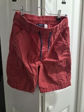 Place Red Cargo Shorts with Drawstring